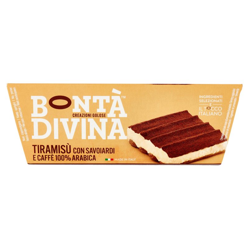 Bontà Divina Tiramisù con Savoiardi e Caffè 100% Arabica 300 g