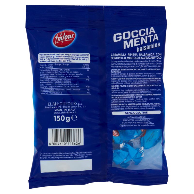 Dufour Goccia Menta caramella ripiena balsamica 150 g