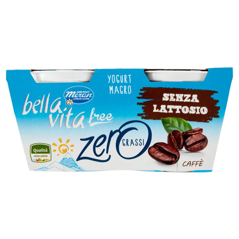 bella vita free Yogurt Magro Senza Lattosio Zero Grassi Caffè 2 x 125 g