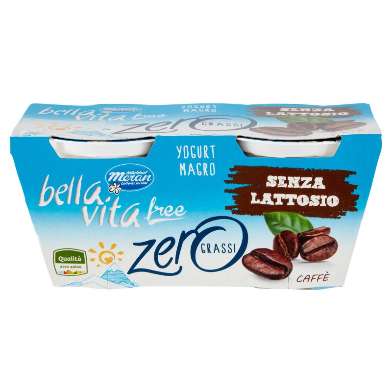 bella vita free Yogurt Magro Senza Lattosio Zero Grassi Caffè 2 x 125 g