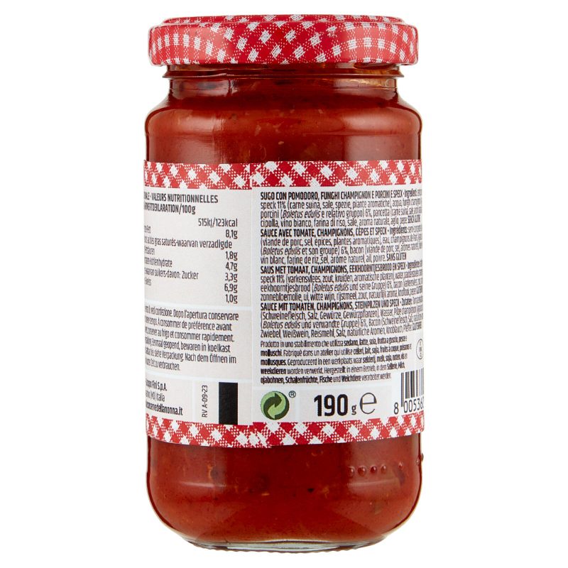 Le Conserve della Nonna Ragù speck e funghi 190 g