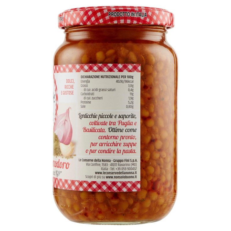 Lenticchie al pomodoro Le conserve della nonna 360 g