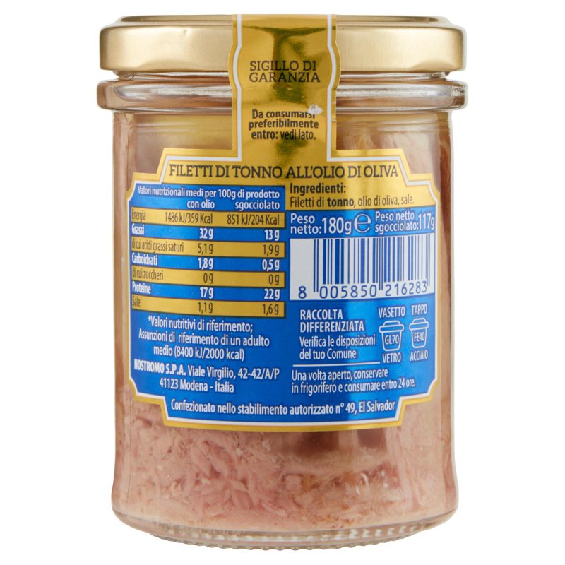 Nostromo Filetti di Tonno all'Olio di Oliva 180 g