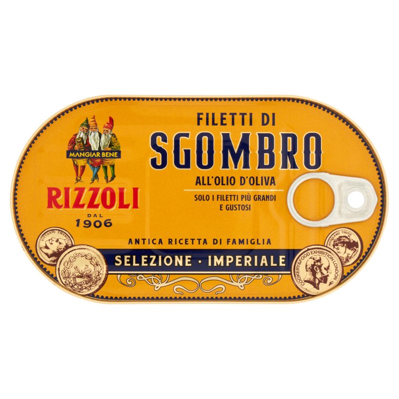 Rizzoli Filetti di Sgombro all'Olio d'Oliva Selezione Imperiale 160 g