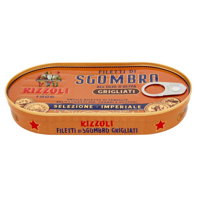 Rizzoli Filetti di Sgombro all'Olio d'Oliva Grigliati Selezione Imperiale 160 g