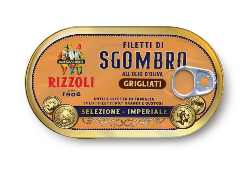 Rizzoli Filetti di Sgombro all'Olio d'Oliva Grigliati Selezione Imperiale 160 g