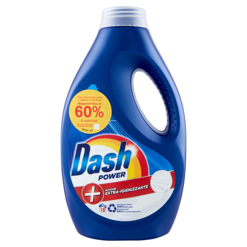 Dash Power Detersivo Liquido Lavatrice Azione Extra-Igienizzante 900 ml