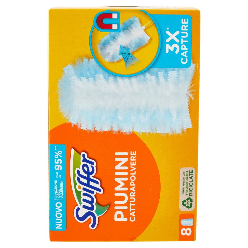 Swiffer Duster Cattura Polvere - Ricarica 8 Piumini per spolverare