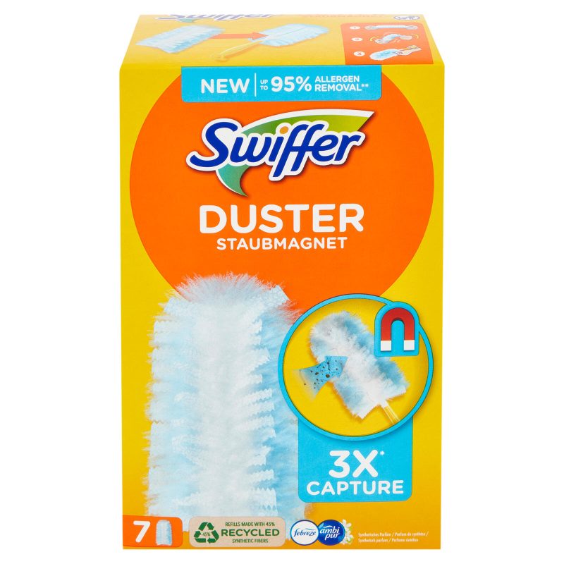 Swiffer Duster Cattura Polvere con Profumo Ambi Pur - Ricarica 7 Piumini per spolverare