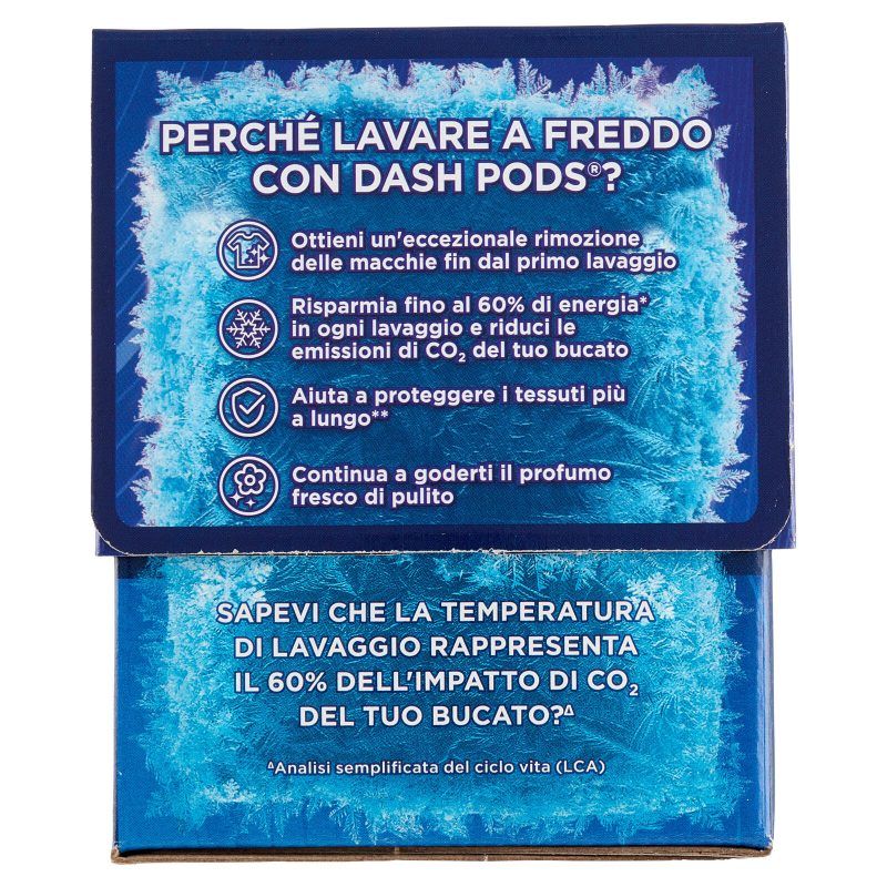 Dash Power Pods Detersivo Lavatrice In Capsule, Azione Extra-Igienizzante, 19 Lavaggi 488,3 g