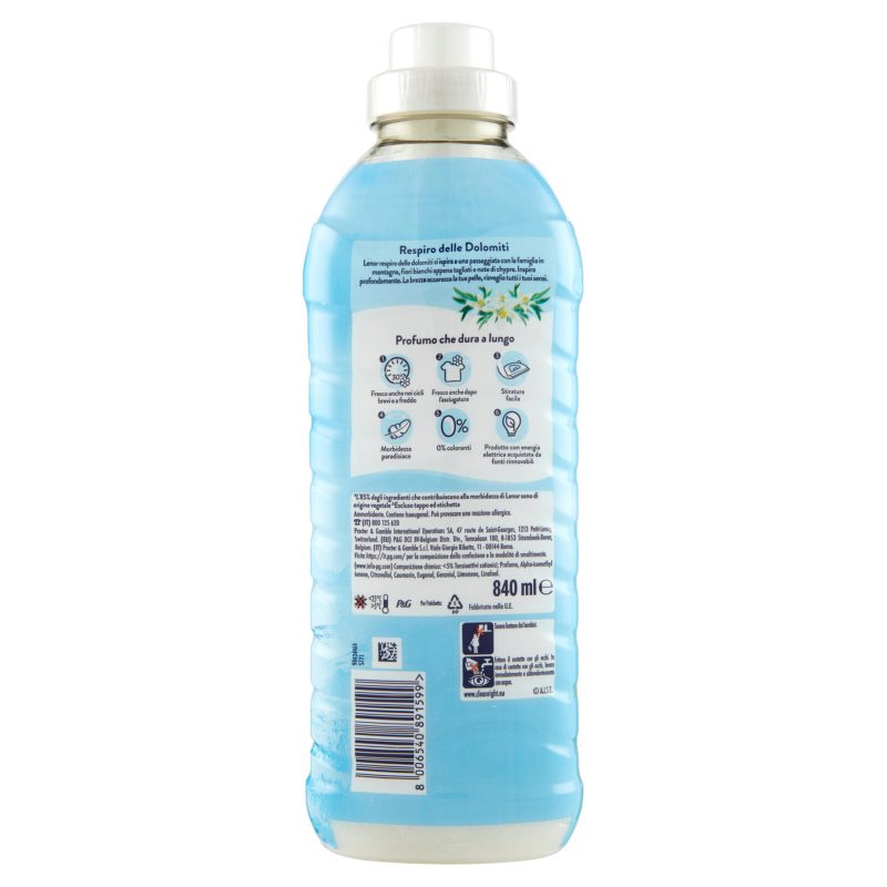 Lenor Ammorbidente Concentrato Atmosfere d'Italia Dolomiti 840 ml