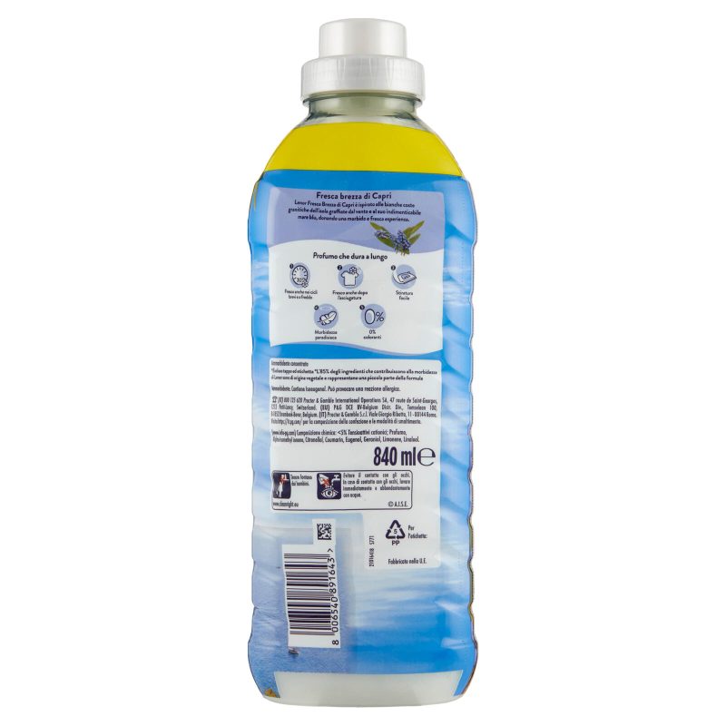 Lenor Ammorbidente Concentrato fresca brezza di Capri 840 ml