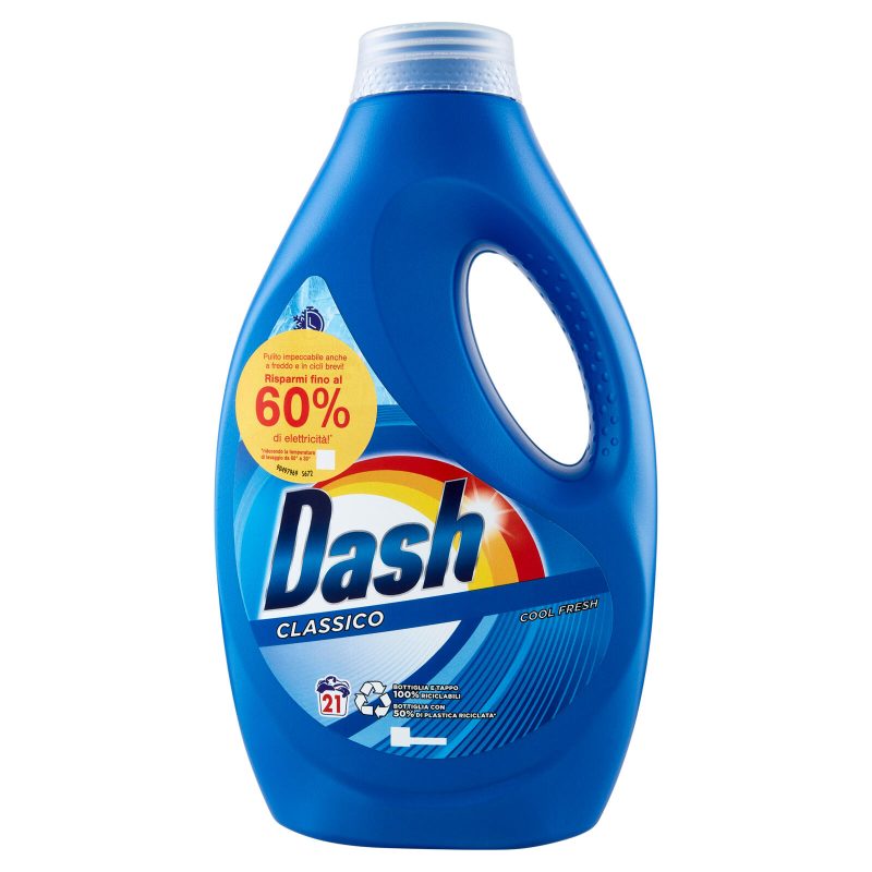 Dash Detersivo Liquido Lavatrice Classico, 21 Lavaggi 1,05 L