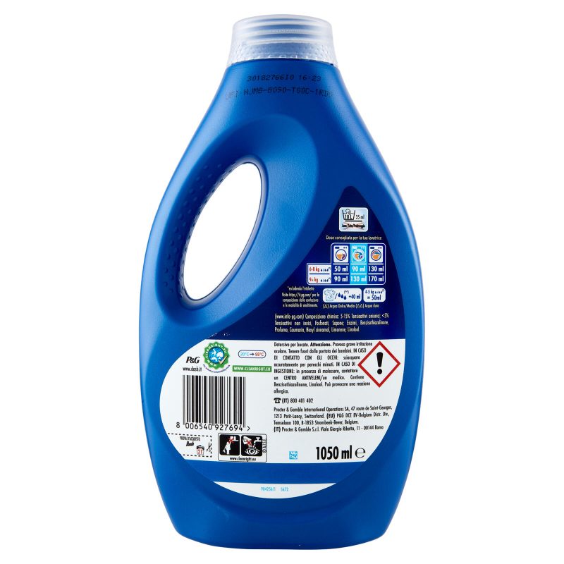 Dash Detersivo Liquido Lavatrice Lavanda, 21 Lavaggi 1,05 L