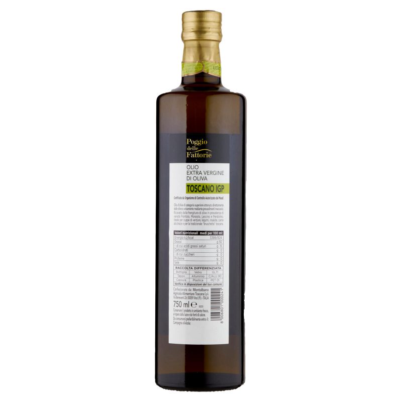 Poggio delle Fattorie Olio Extra Vergine di Oliva Toscano 750 ml