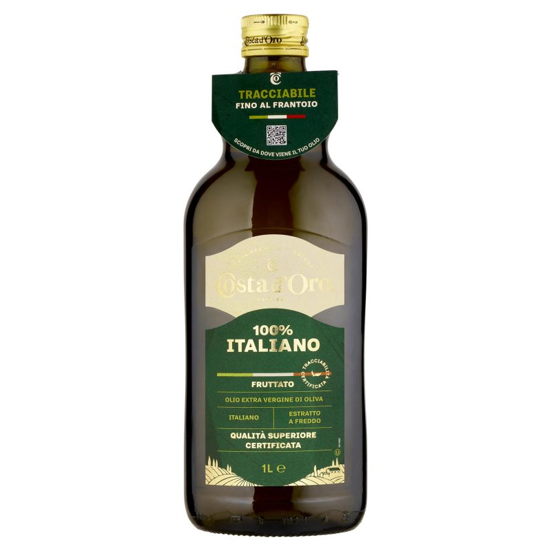 Costa d'Oro 100% Italiano Olio Extra Vergine di Oliva 1 L