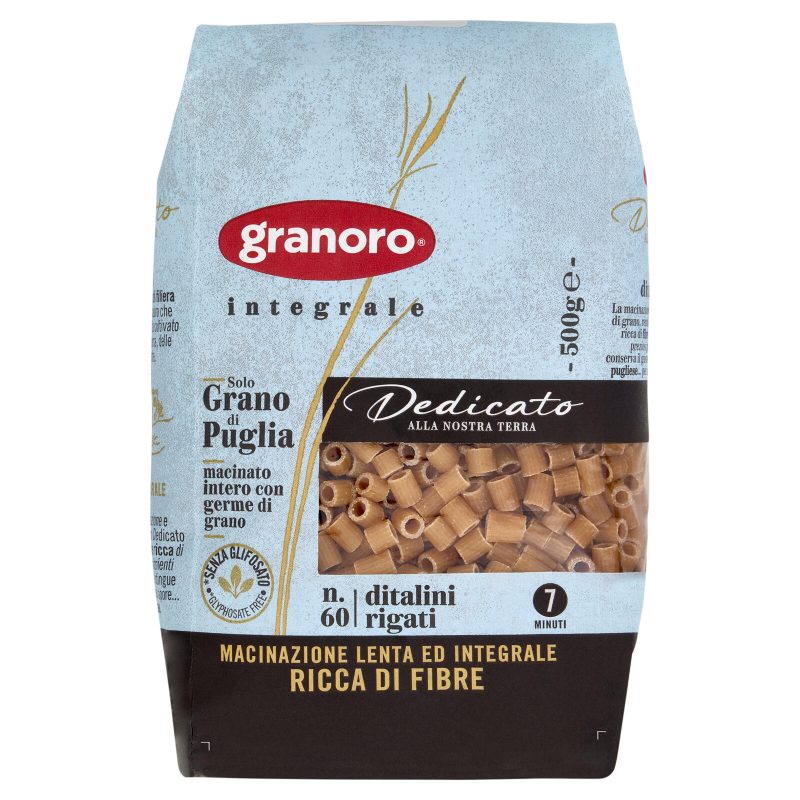 granoro Dedicato integrale n.60 ditalini rigati 500 g