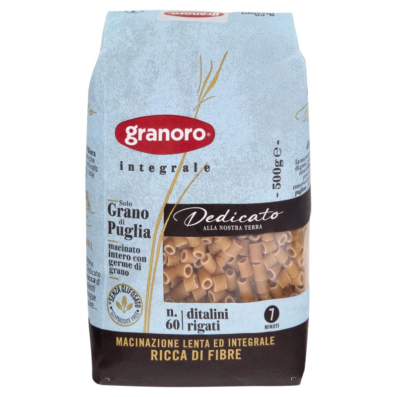 granoro Dedicato integrale n.60 ditalini rigati 500 g