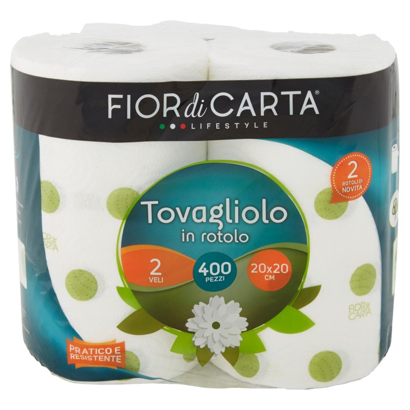 Fior di Carta Lifestyle Tovagliolo in rotolo 2 Veli 20x20 cm 400 pz