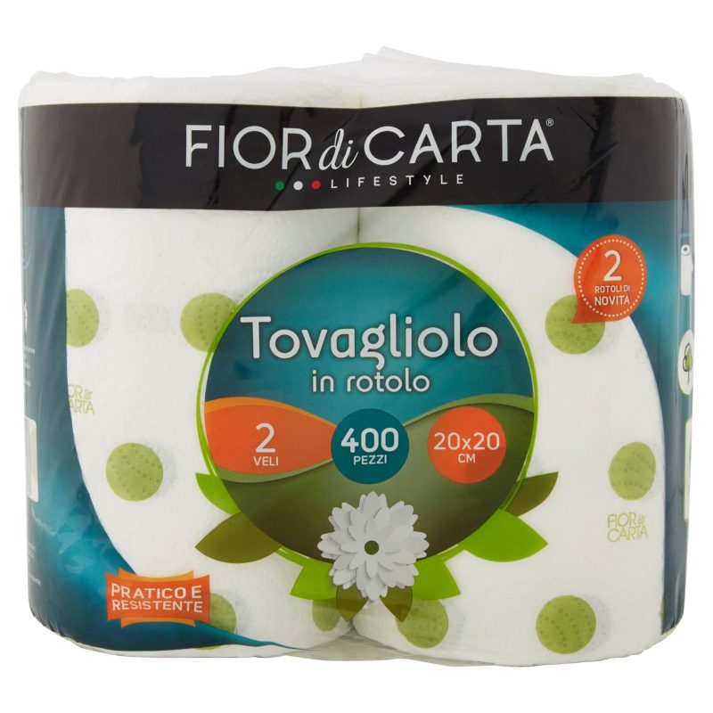 Fior di Carta Lifestyle Tovagliolo in rotolo 2 Veli 20x20 cm 400 pz