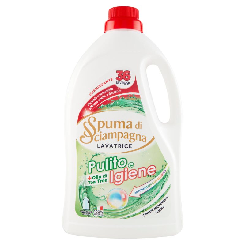 Spuma di Sciampagna Pulito e Igiene Lavatrice Igienizzante 1620 ml