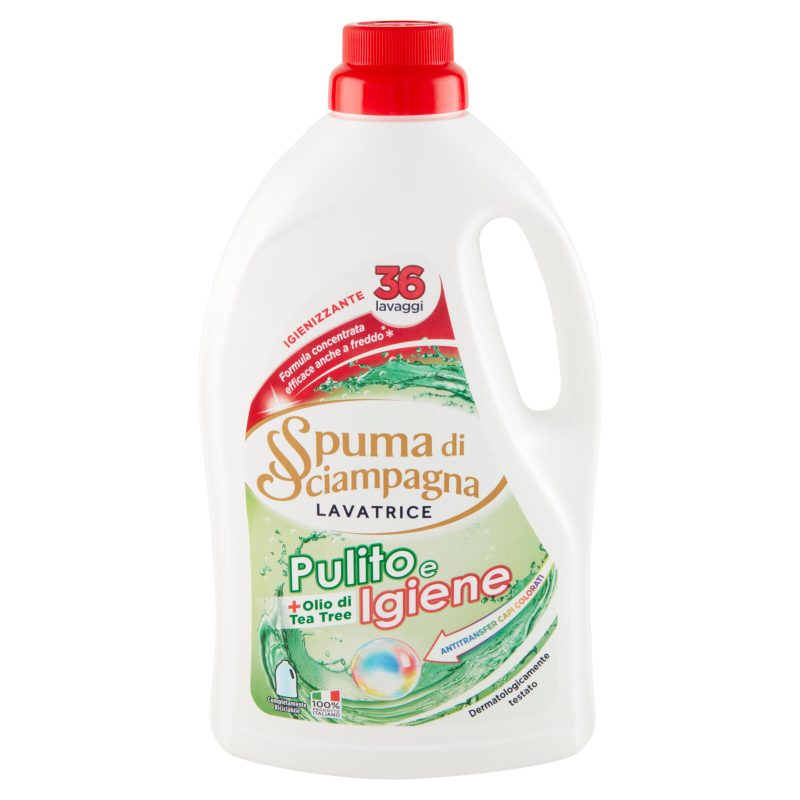 Spuma di Sciampagna Pulito e Igiene Lavatrice Igienizzante 1620 ml