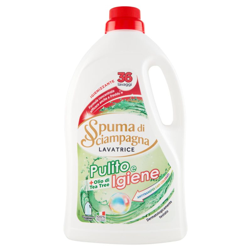 Spuma di Sciampagna Pulito e Igiene Lavatrice Igienizzante 1620 ml