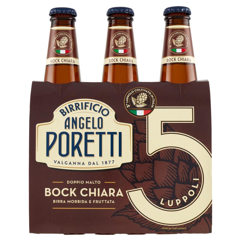 Birrificio Angelo Poretti Bock Chiara 5 Luppoli 3 x 33 cl