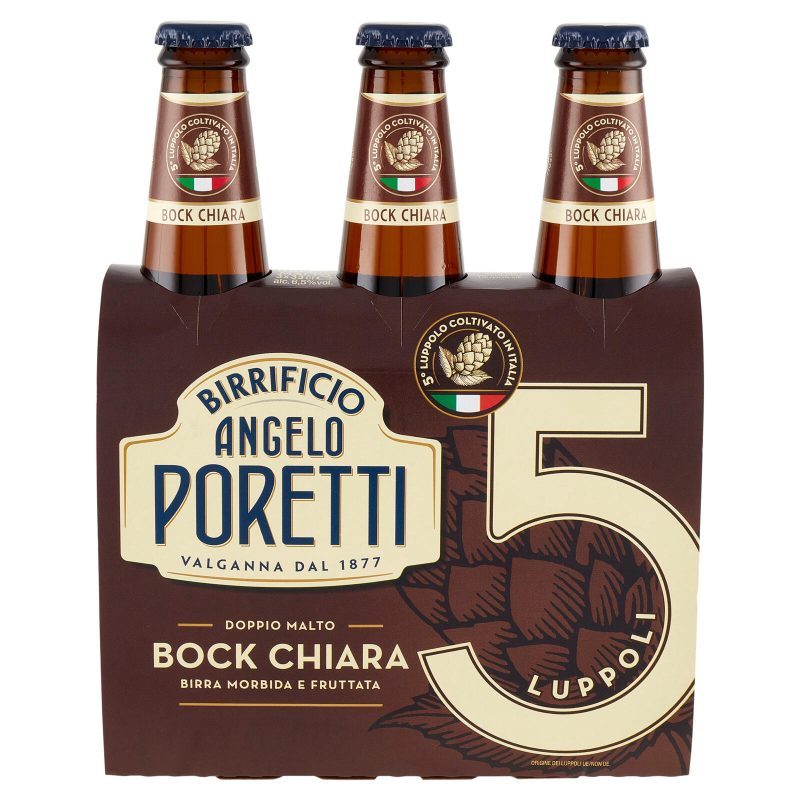 Birrificio Angelo Poretti Bock Chiara 5 Luppoli 3 x 33 cl