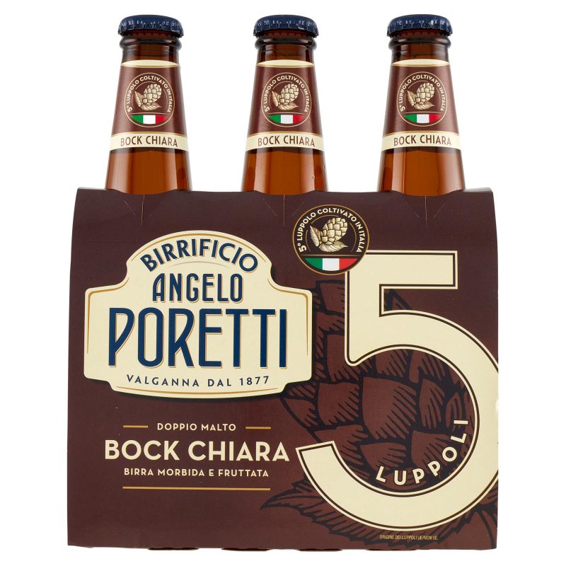 Birrificio Angelo Poretti Bock Chiara 5 Luppoli 3 x 33 cl