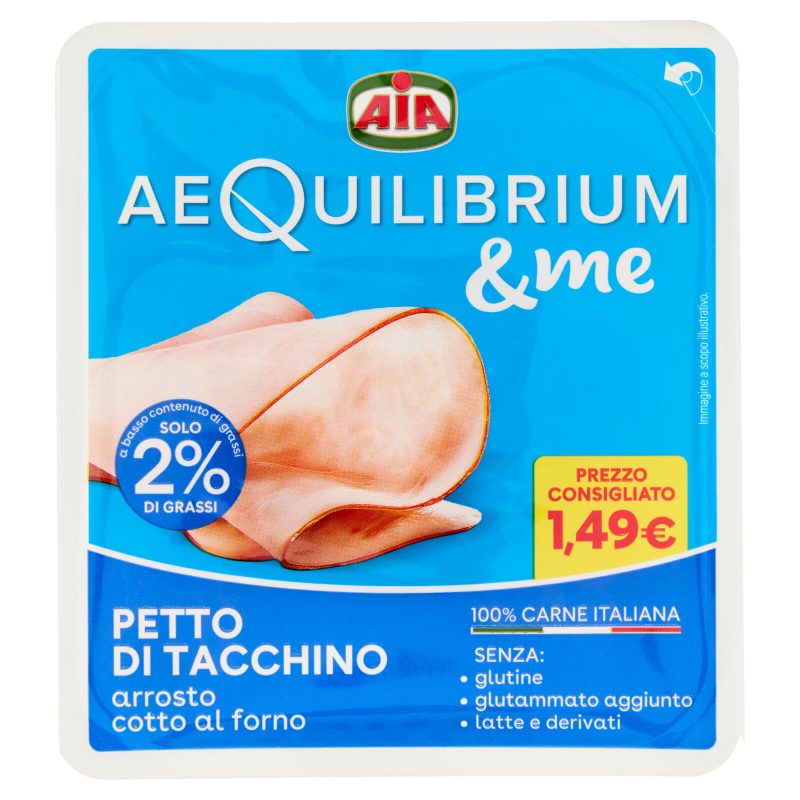 Aia aeQuilibrium & me Petto di Tacchino arrosto cotto al forno 60 g