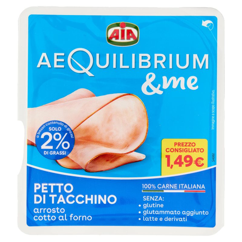 Aia aeQuilibrium & me Petto di Tacchino arrosto cotto al forno 60 g