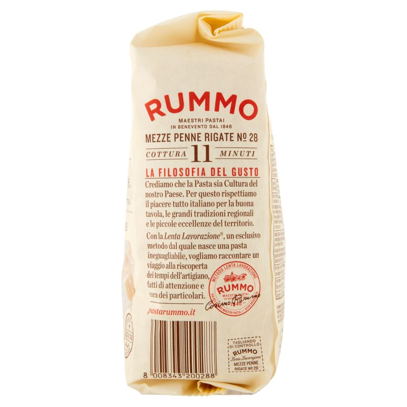 Rummo Mezze Penne Rigate N° 28 500 g