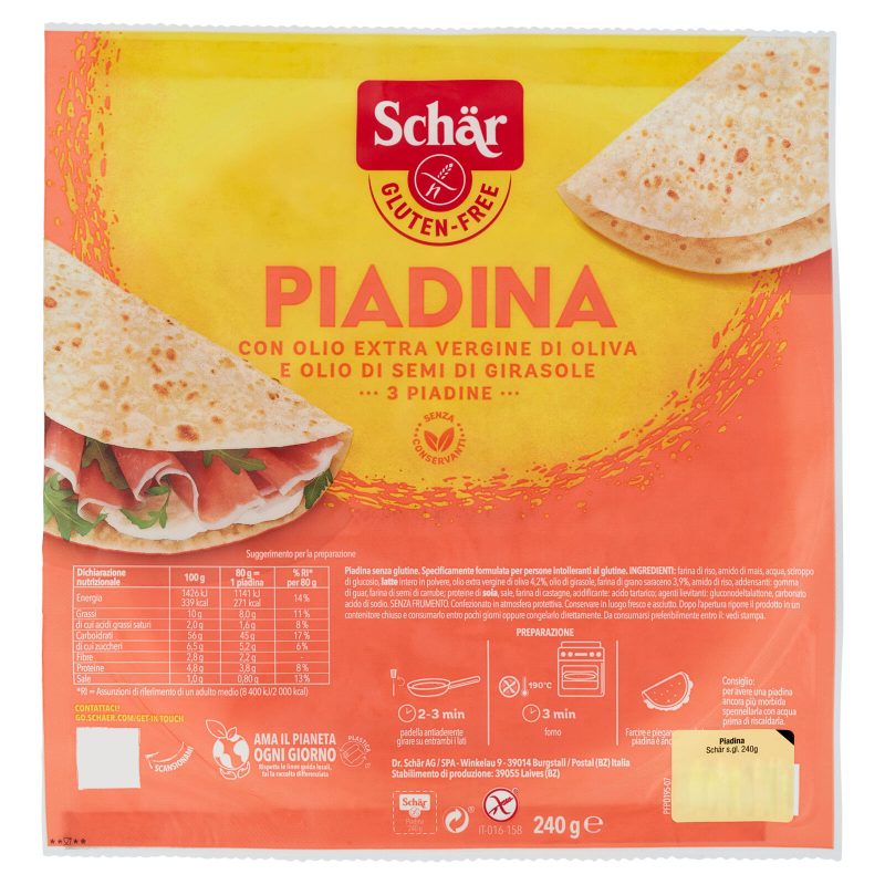 Schär Piadina 3 x 80 g