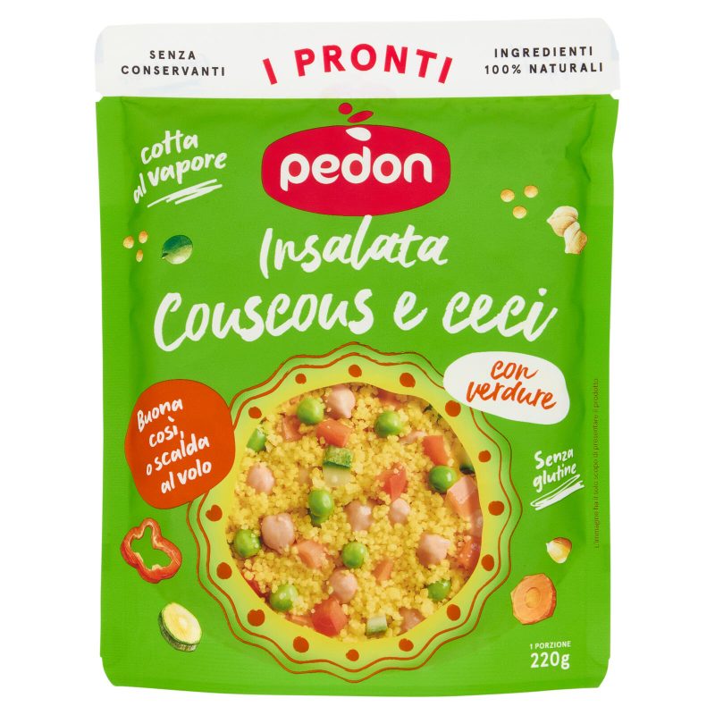 pedon I Pronti Insalata Cous Cous e ceci con verdure 220 g