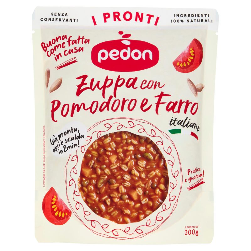 pedon I Pronti Zuppa con Pomodoro e Farro 300 g