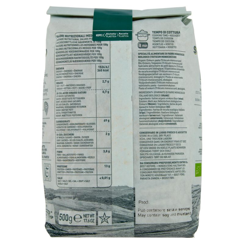 Sgambaro Bio Farro Monococco Penne Rigate N°91 500 g