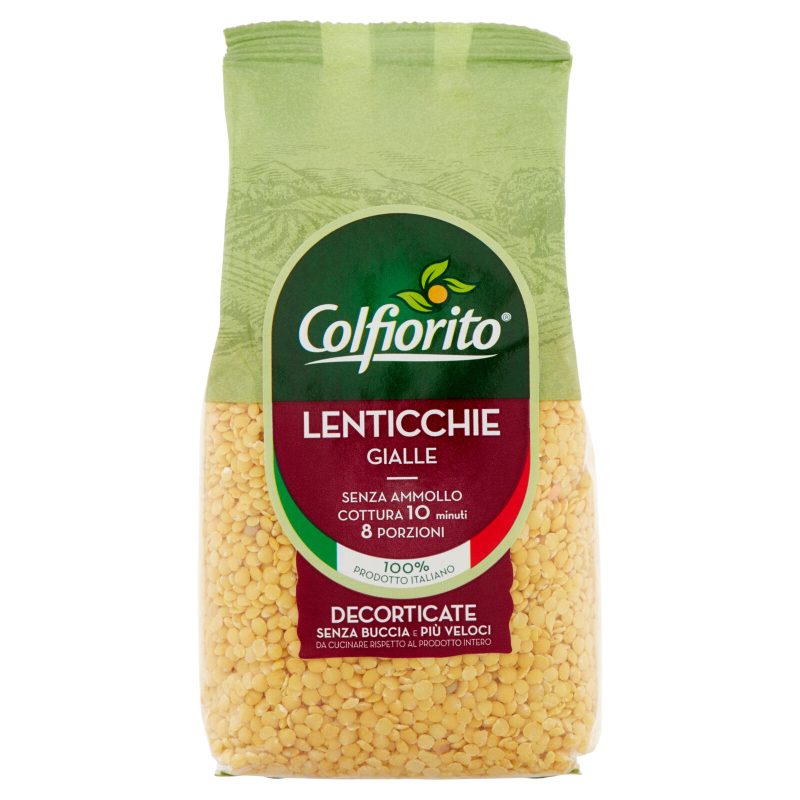 Colfiorito Lenticchie Gialle Decorticate 400 g