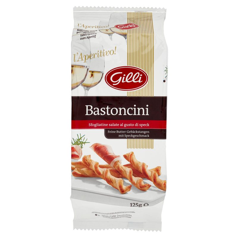 Gilli l'Aperitivo! Bastoncini Sfogliatine salate al gusto di speck 125 g