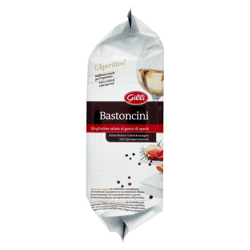 Gilli l'Aperitivo! Bastoncini Sfogliatine salate al gusto di speck 125 g