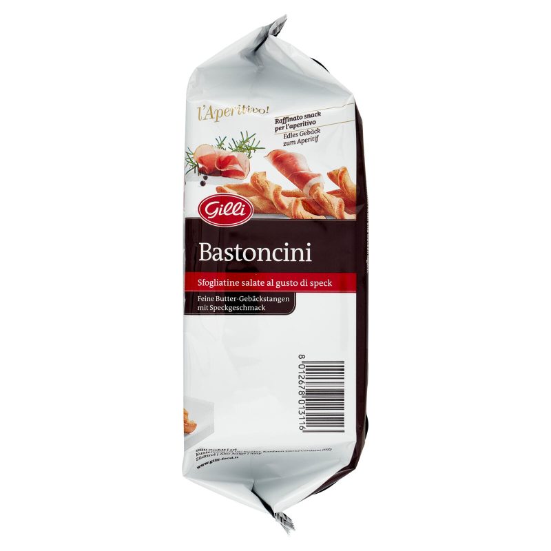 Gilli l'Aperitivo! Bastoncini Sfogliatine salate al gusto di speck 125 g