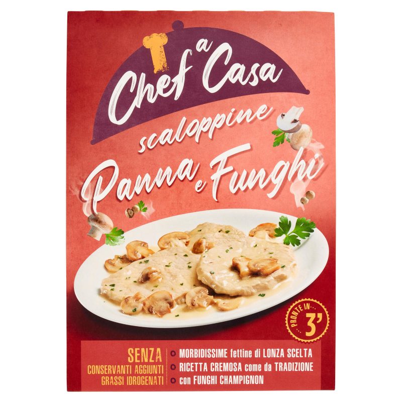 Chef a Casa scaloppine Panna e Funghi 220 g