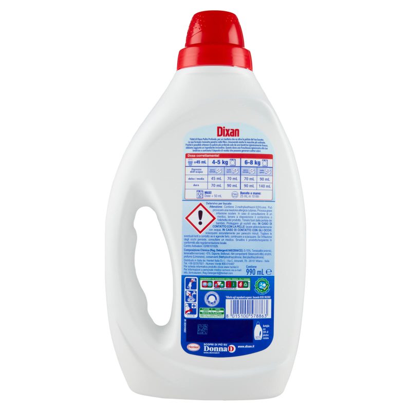 DIXAN Liquido Classico 22 Lavaggi 990 ml