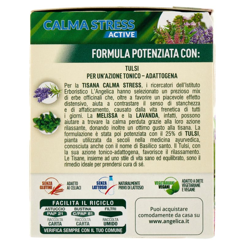 L'Angelica Le Tisane Calma Stress Active 18 Filtri 34,2 g