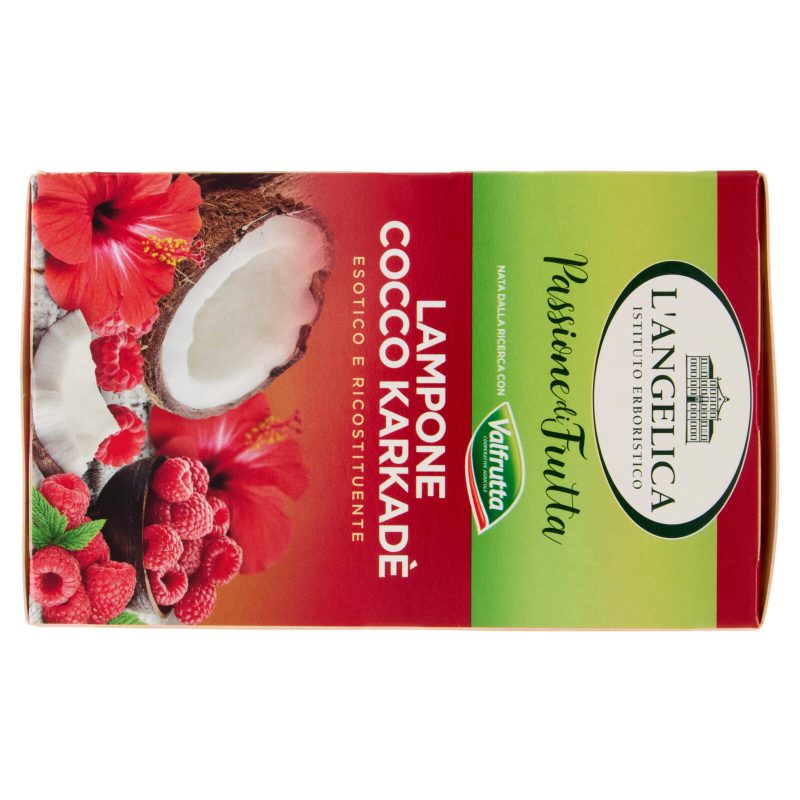 L'Angelica Passione di Frutta Lampone Cocco Karkadè 15 Filtri 28,5 g