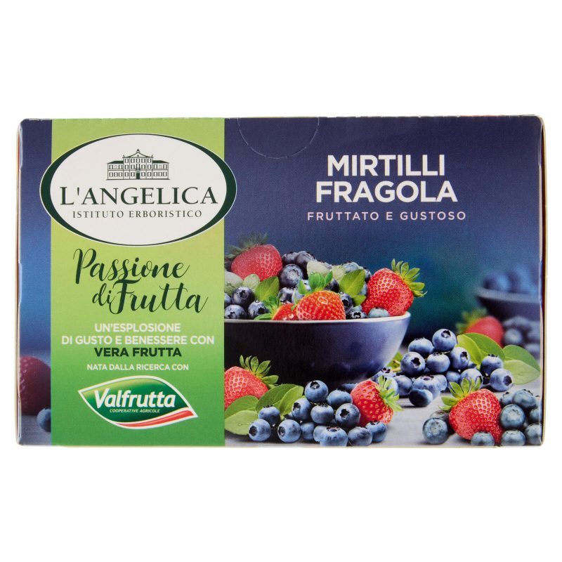 L'Angelica Passione di Frutta Mirtilli Fragola 15 Filtri 28,5 g