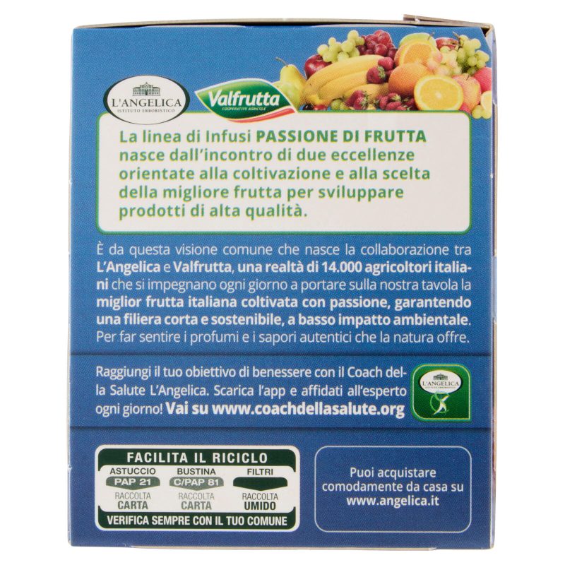 L'Angelica Passione di Frutta Mirtilli Fragola 15 Filtri 28,5 g