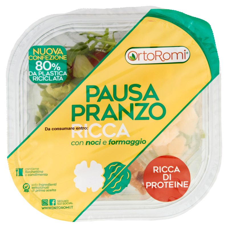 OrtoRomi Pausa Pranzo Ricca con noci e formaggio 145 g