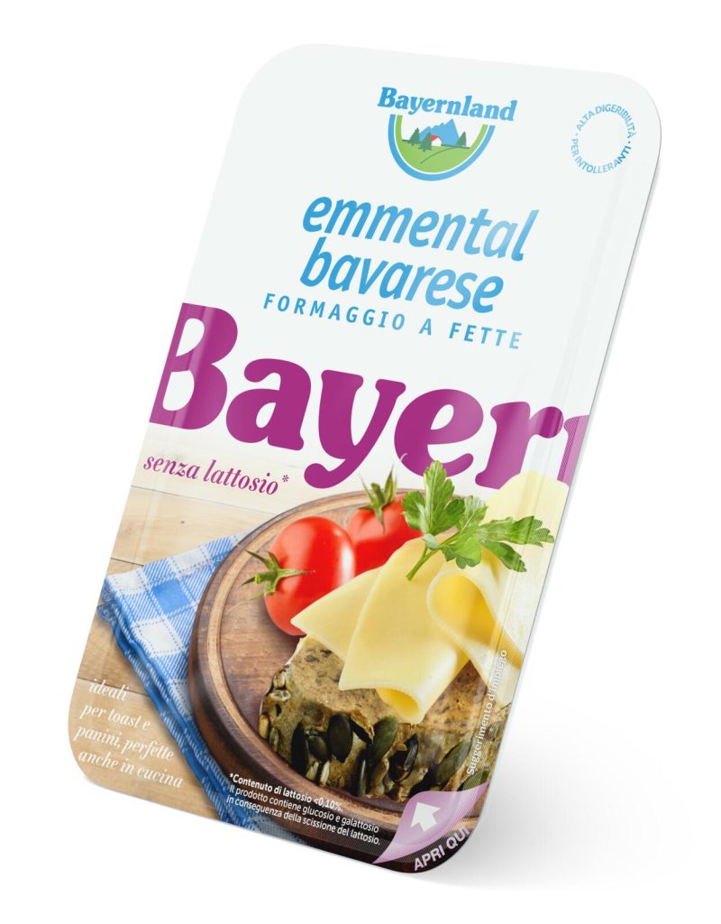 Bayernland Emmental bavarese a fette senza lattosio 100 g