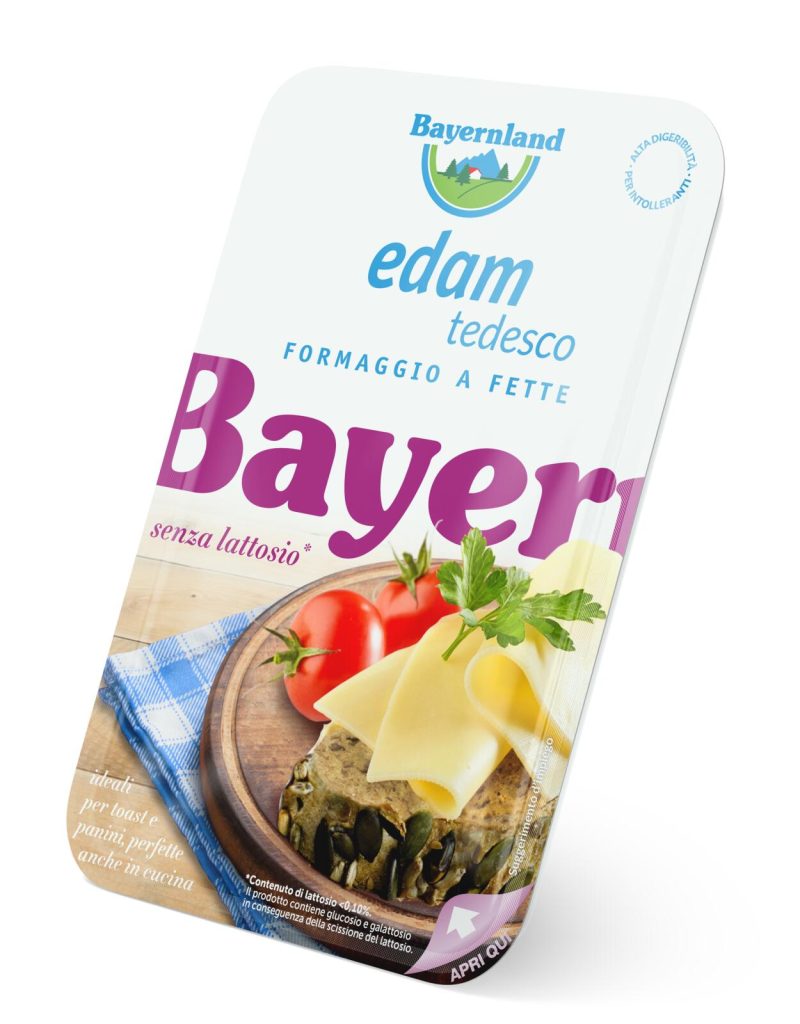 Bayernland Edam tedesco a fette senza lattosio 100 g